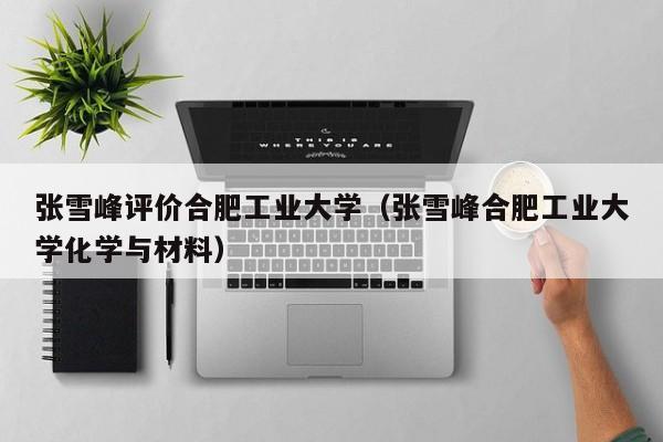 张雪峰评价合肥工业大学（张雪峰合肥工业大学化学与材料）