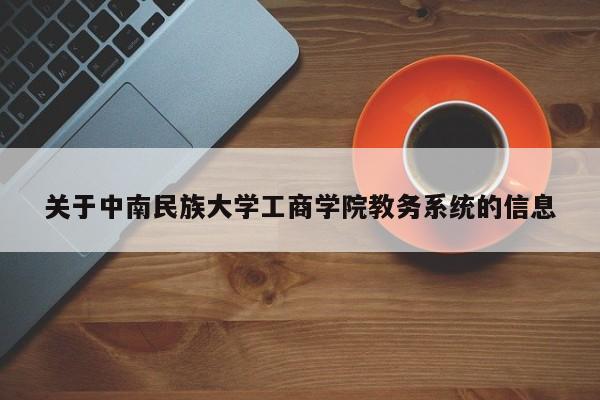 关于中南民族大学工商学院教务系统的信息