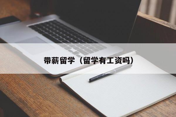 带薪留学（留学有工资吗）