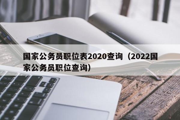 国家公务员职位表2020查询（2022国家公务员职位查询）