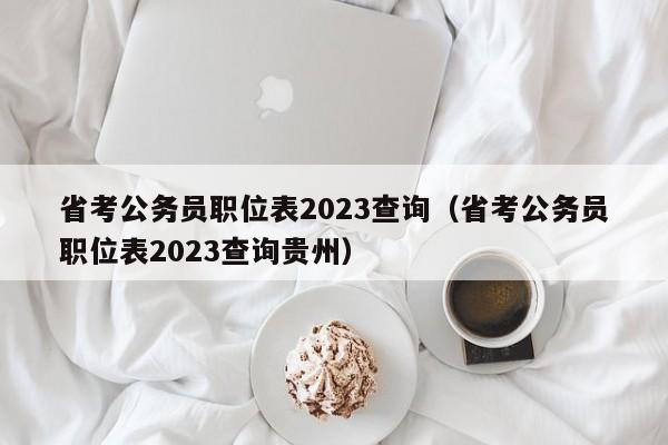 省考公务员职位表2023查询（省考公务员职位表2023查询贵州）